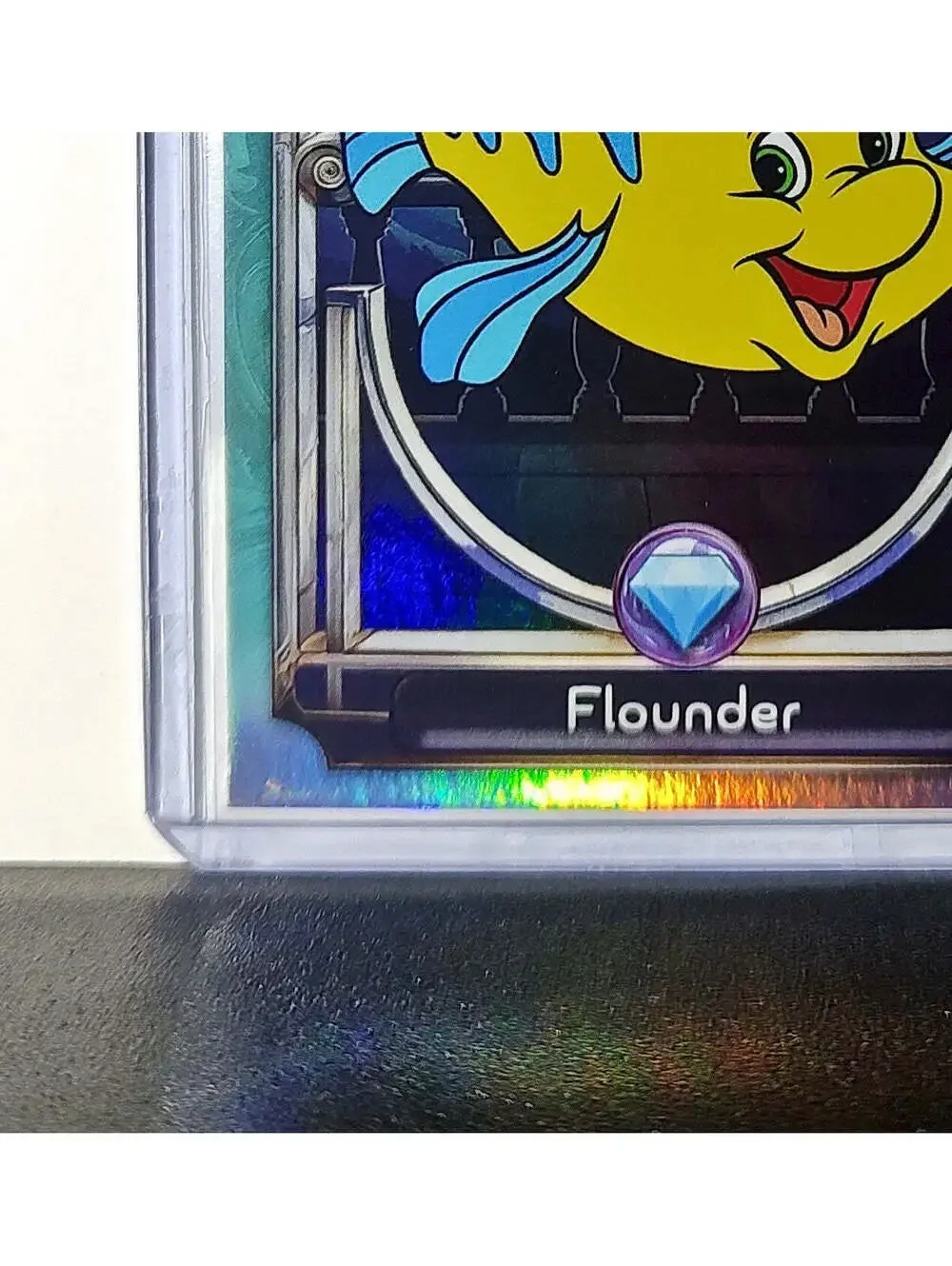 Flounder 2025 Topps Disney Wonder #122 Diamond Card The Little Mermaid